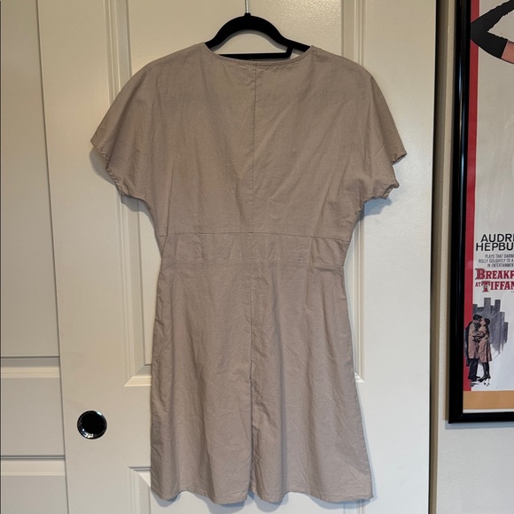 ASOS Button Through Mini Casual Skater Dress - Picture 10 of 14